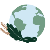 graphic_empoweringcommunity Globe icon with leaves